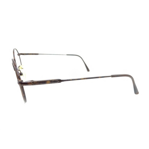 Safilo Team 3826 LV7 Tortoise Brown Round Eyeglasses Frames 49-20 135 Italy - Picture 7 of 12